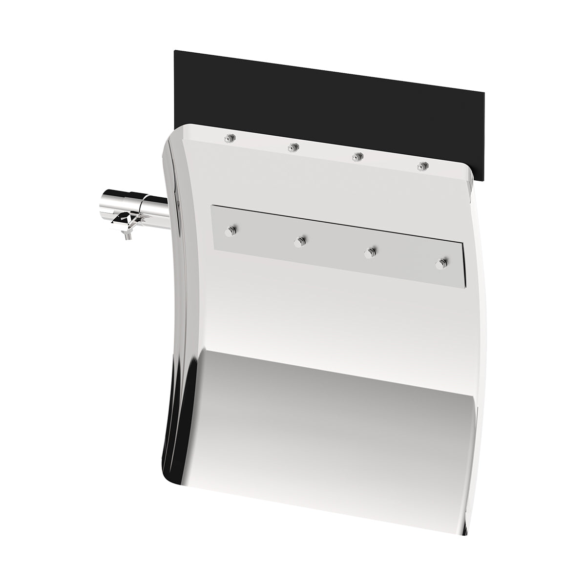 24" X 27" 430 Stainless Quarter Fender With Tube Bracket Set (Pair)