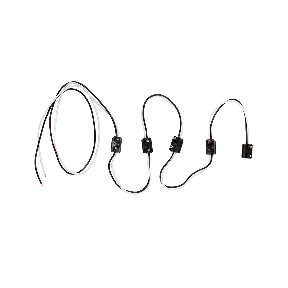 2 Prong Plug Wiring Harness With 5 Plugs & 7" Lead (Bulk)