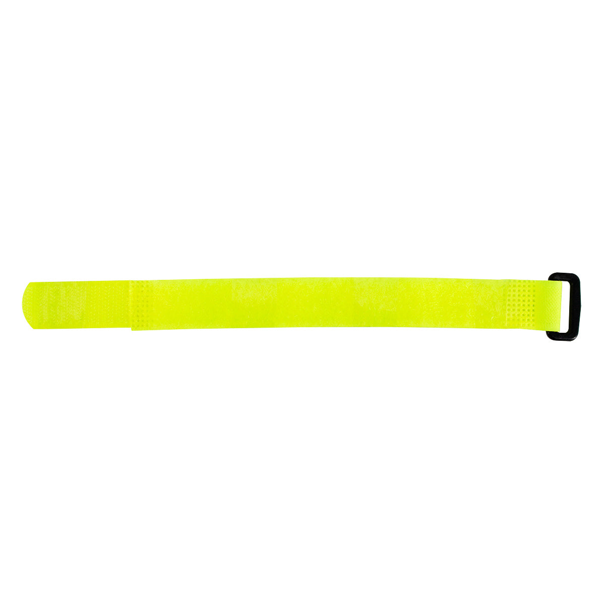 8" x 3/4" Neon Hook & Loop Velcro Strip-Tie Fasteners with Buckle (8-Pack)