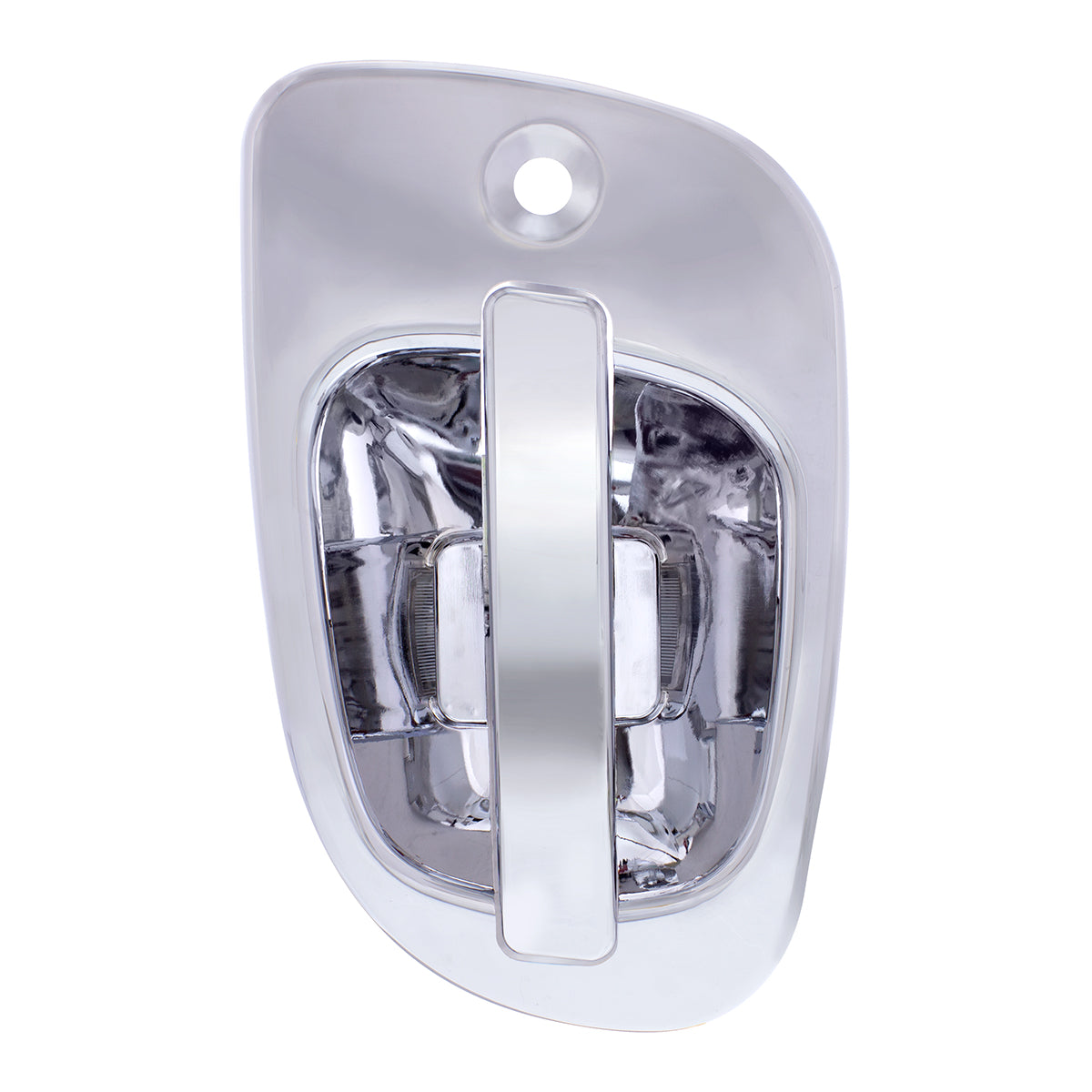 6 Red LED Chrome Door Handle Cover for Freightliner - Passenger