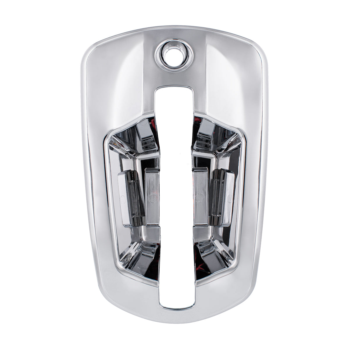 6 LED Chrome Door Handle Cover For 2018-2025 Freightliner Cascadia - Driver, White LED