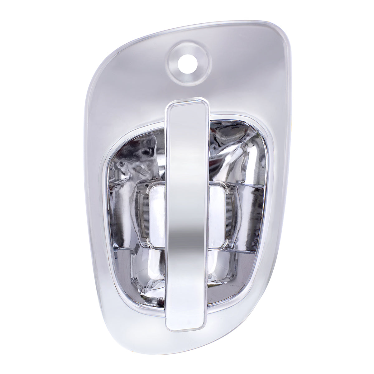 6 Amber LED Chrome Door Handle Cover for 2008-2017 Freightliner Cascadia - Driver