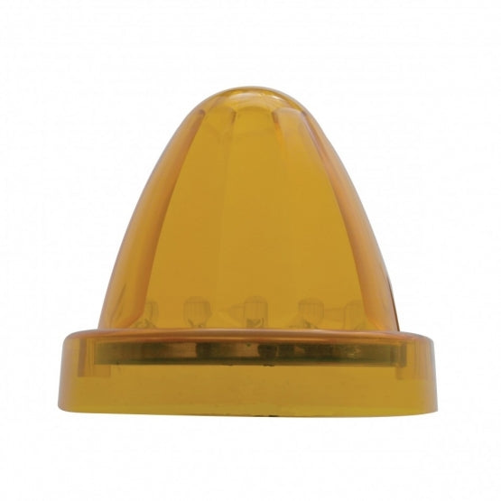 13 LED Watermelon Truck-Lite Style Cab Light - Amber LED/Amber Lens