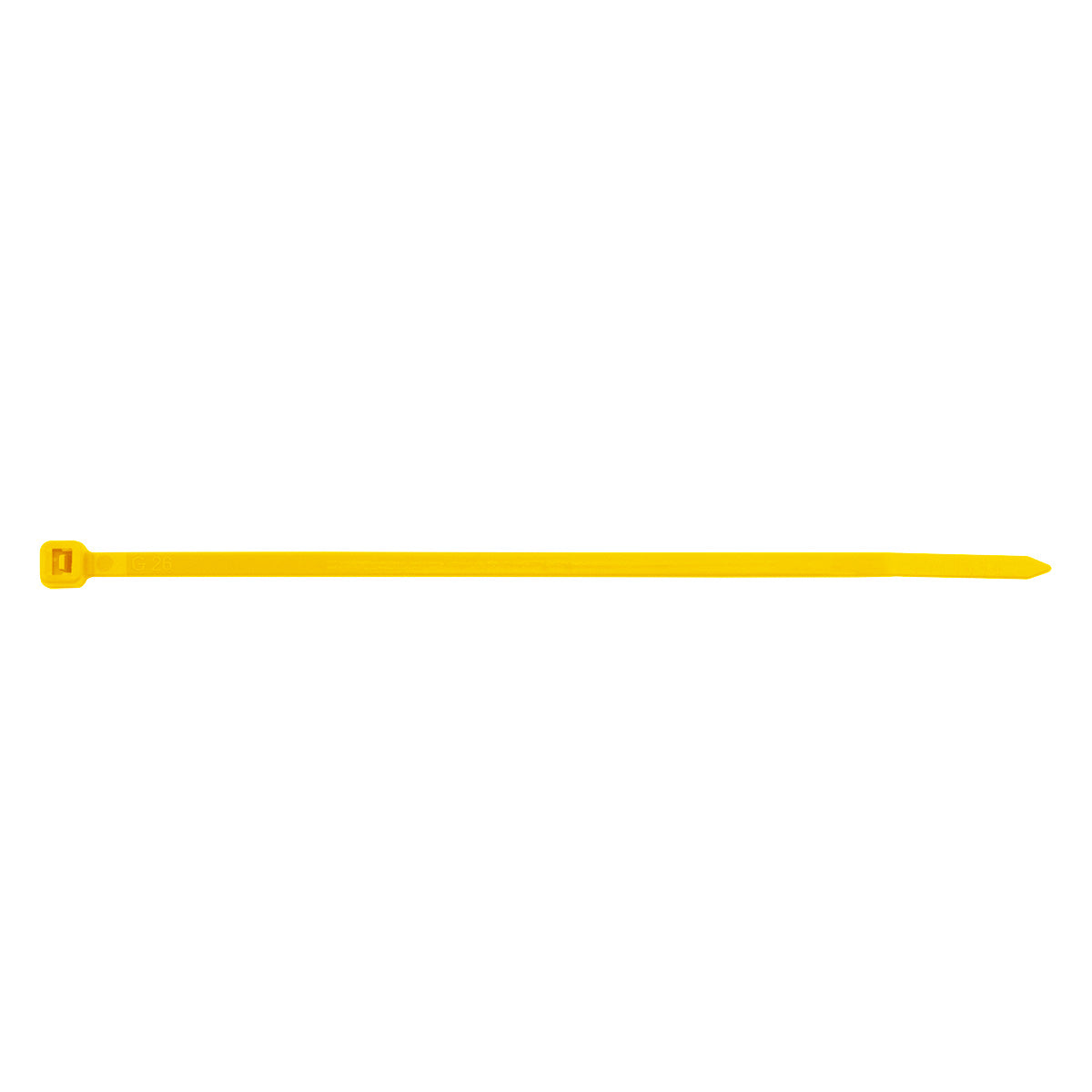 5.5" Yellow Nylon Cable Zip Ties 40 Lbs (25-Pack)