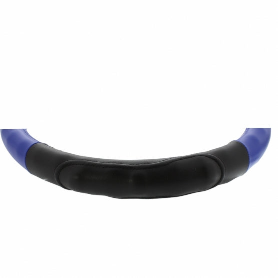 18" Duo Tone Steering Wheel Cover - Black & Blue