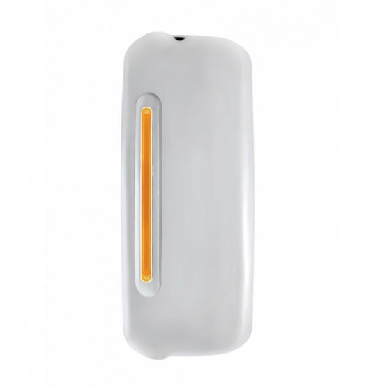 Mirror Cover With 24 Amber LED 12" GloLight For 2005+ Freightliner Century/Columbia- Driver-Amber Lens