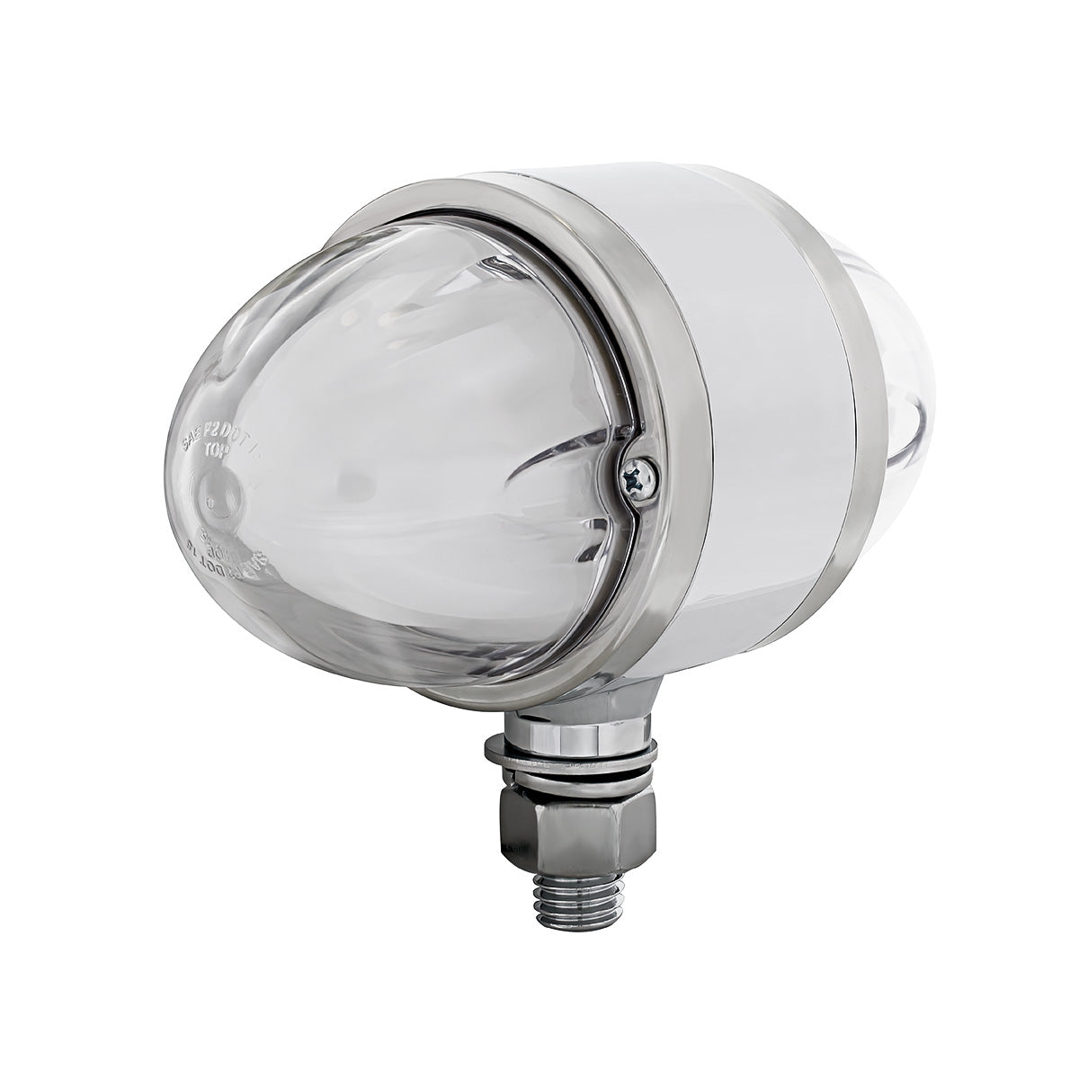 18 LED Dual Function GloLight Double Face Light - Amber & Red LED/Clear Lens