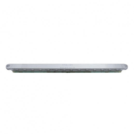 14 LED 12" Auxiliary strip Light - Red LED/Chrome Lens (Bulk)