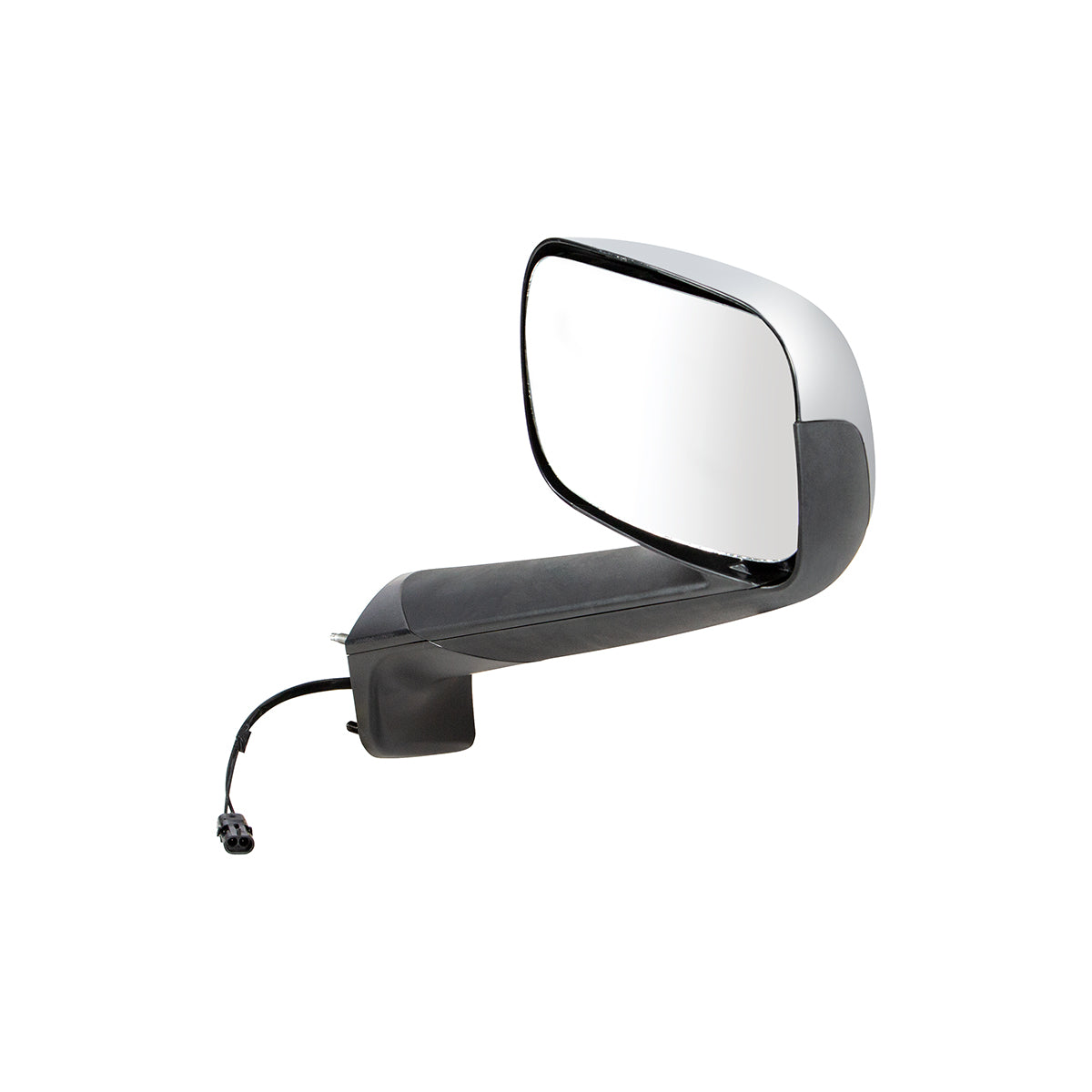 Chrome Hood Mirror With Heated Lens For 2018-2025 Freightliner Cascadia - Passenger