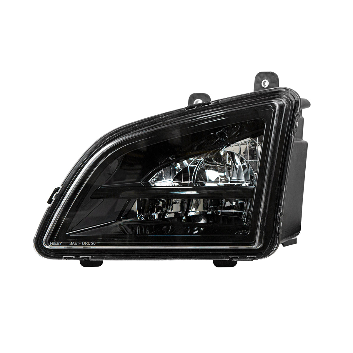 Black LED Driving & Fog Light For 2018-2024 Volvo VNL - Driver -Competition Series
