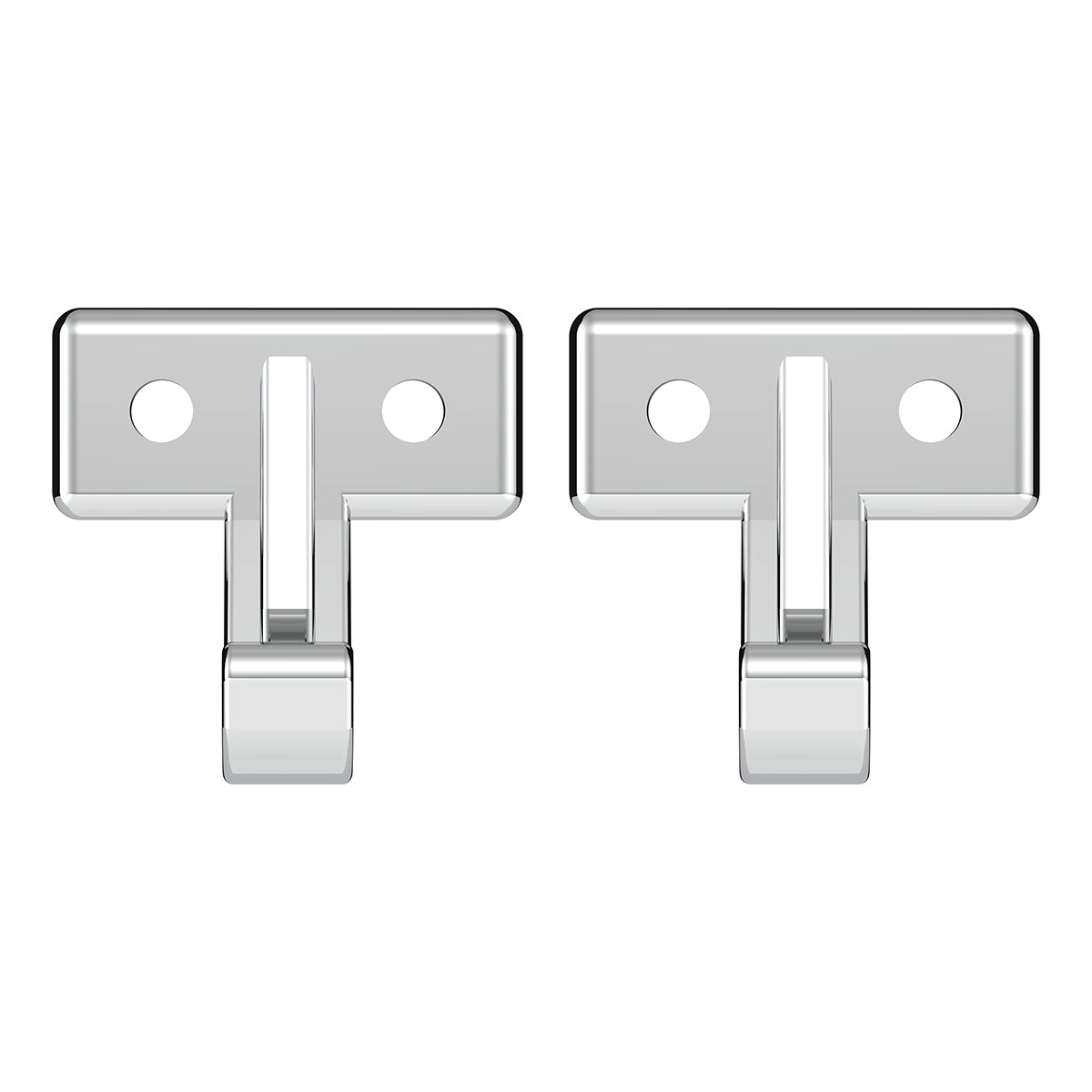 Chrome Plastic Sun Visor Hooks For Kenworth W900 (1990-2005) And T800/T600 (1986-2005) (2-Pack)