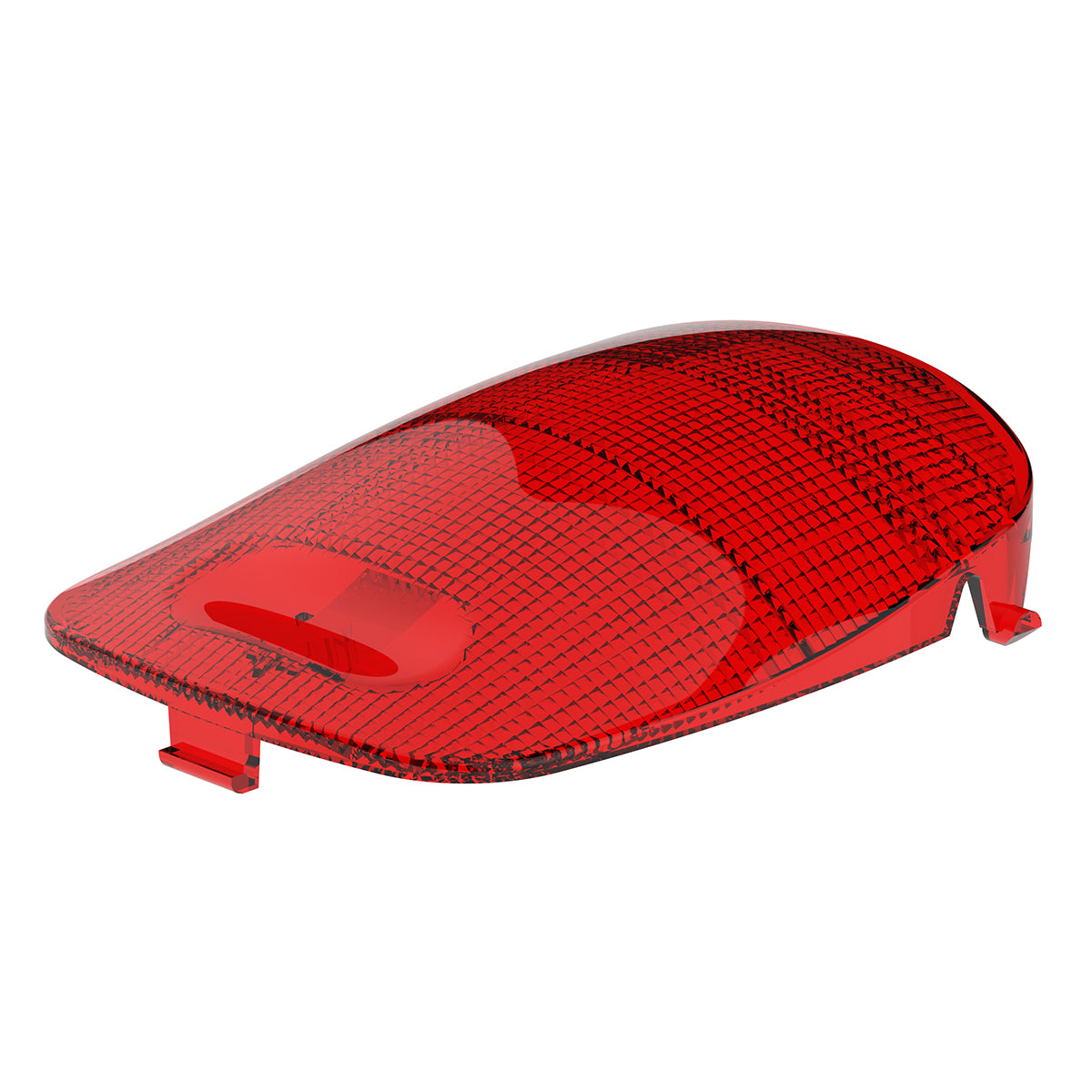 Rectangular Dome Light Lens For 2006+ Peterbilt - Red