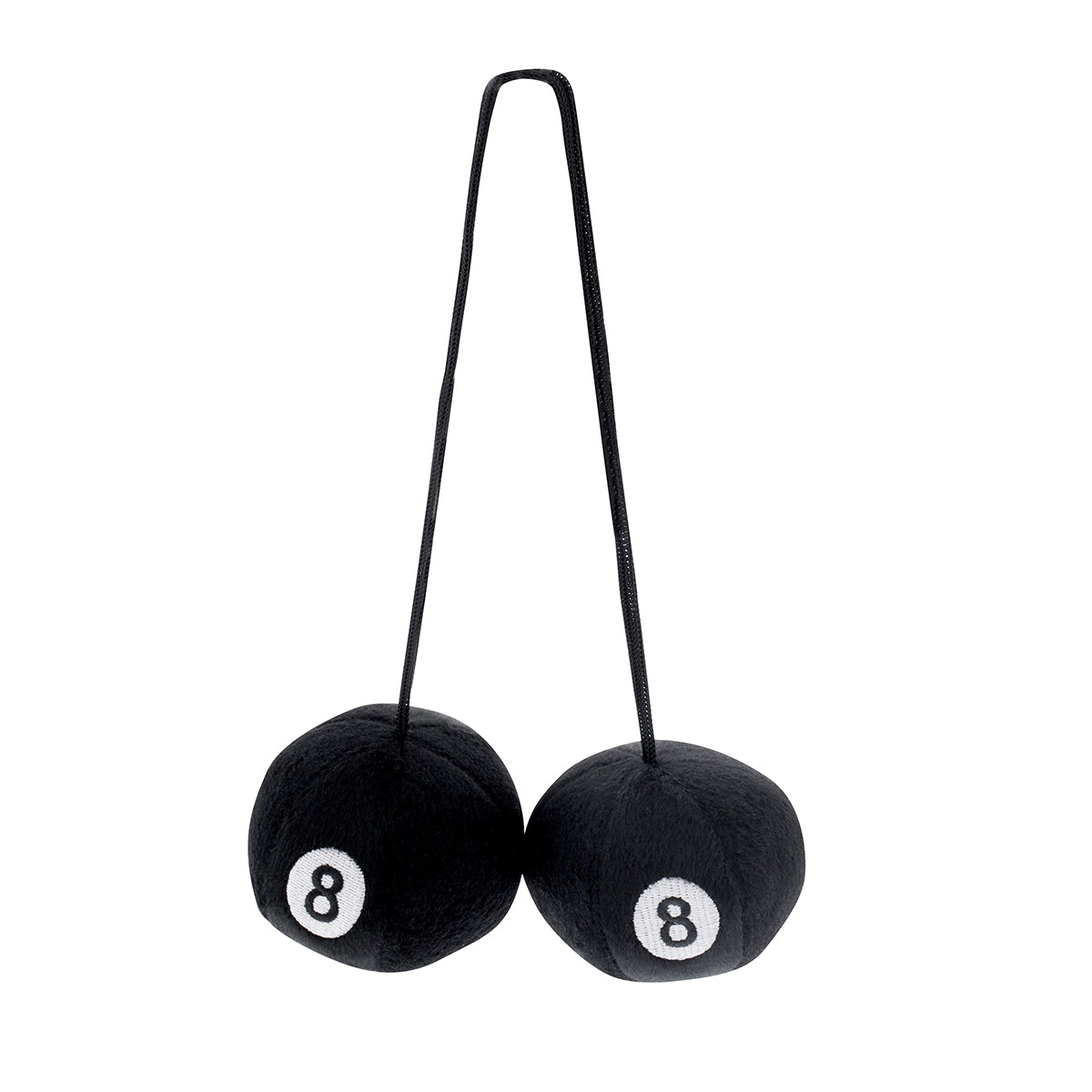 3" Round Fuzzy 8-Ball (Pair)