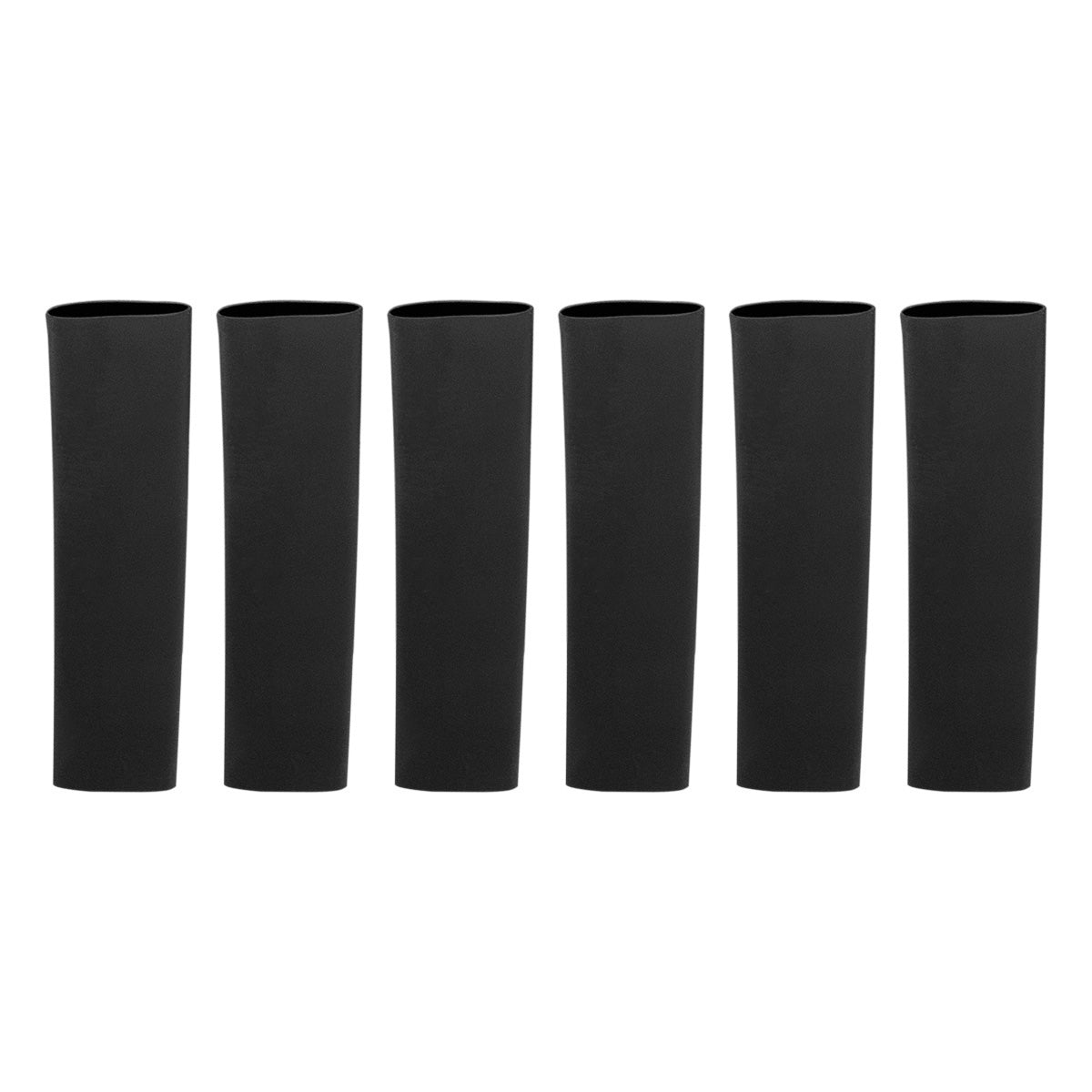 3/8" I.D. Black Heat Shrink Tubing, 4" Long (6-Pack).