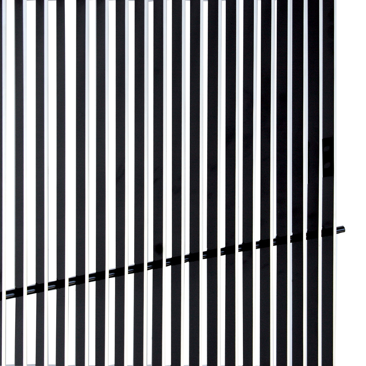 Aluminum Billet Style Grille Insert With Vertical Bars For Peterbilt 379 Extended Hood