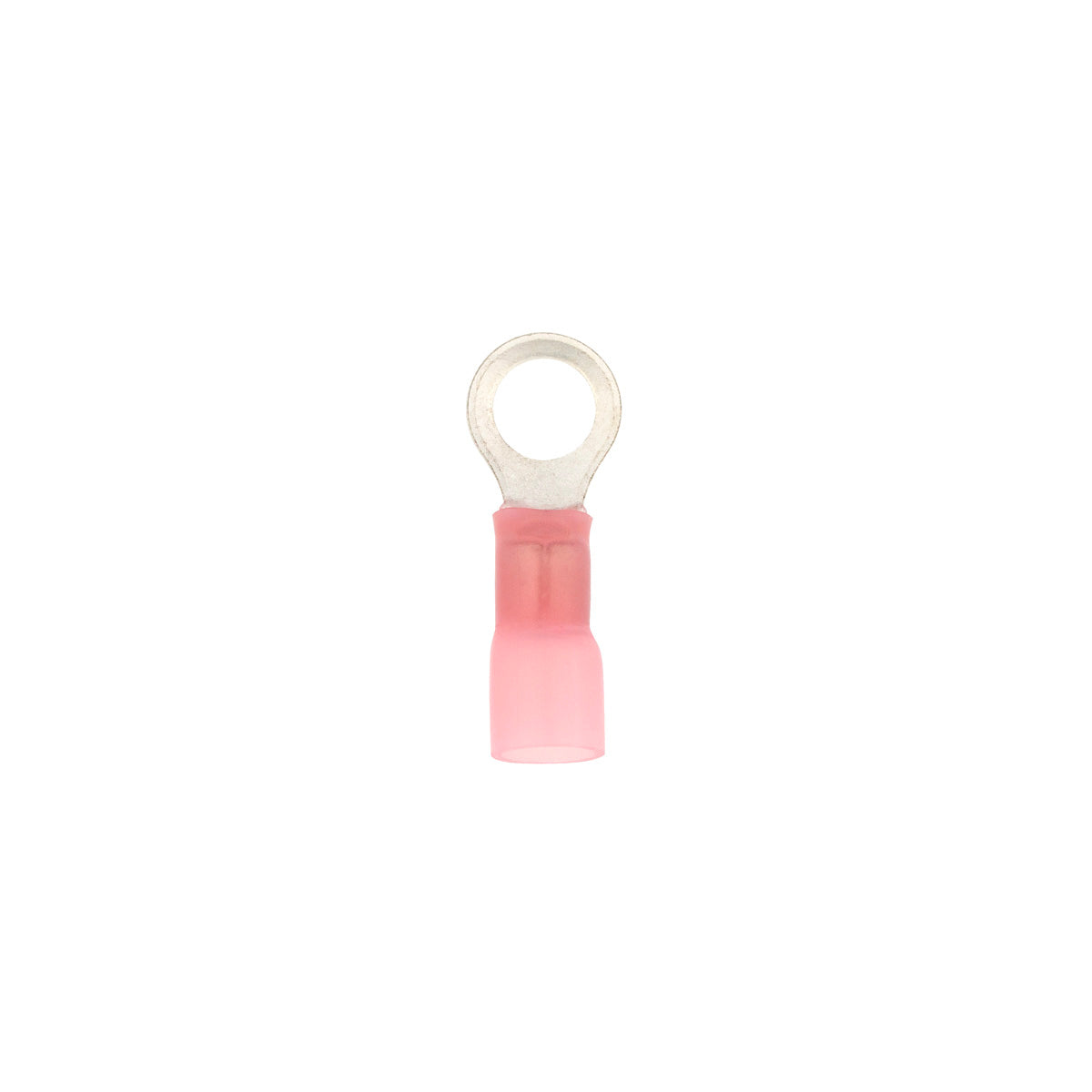 8 AWG 3/8" Stud CS Heat Shrink Ring Terminal - Pink (4-Pack)