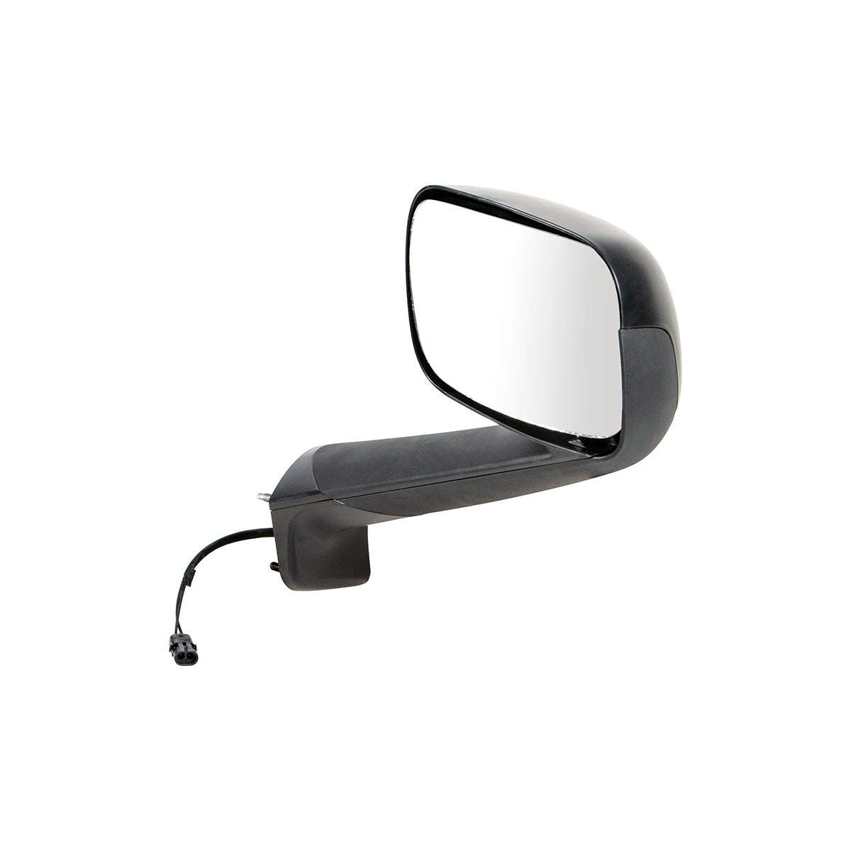 Black Hood Mirror With Heated Lens For 2018-2025 Freightliner Cascadia - Passenger
