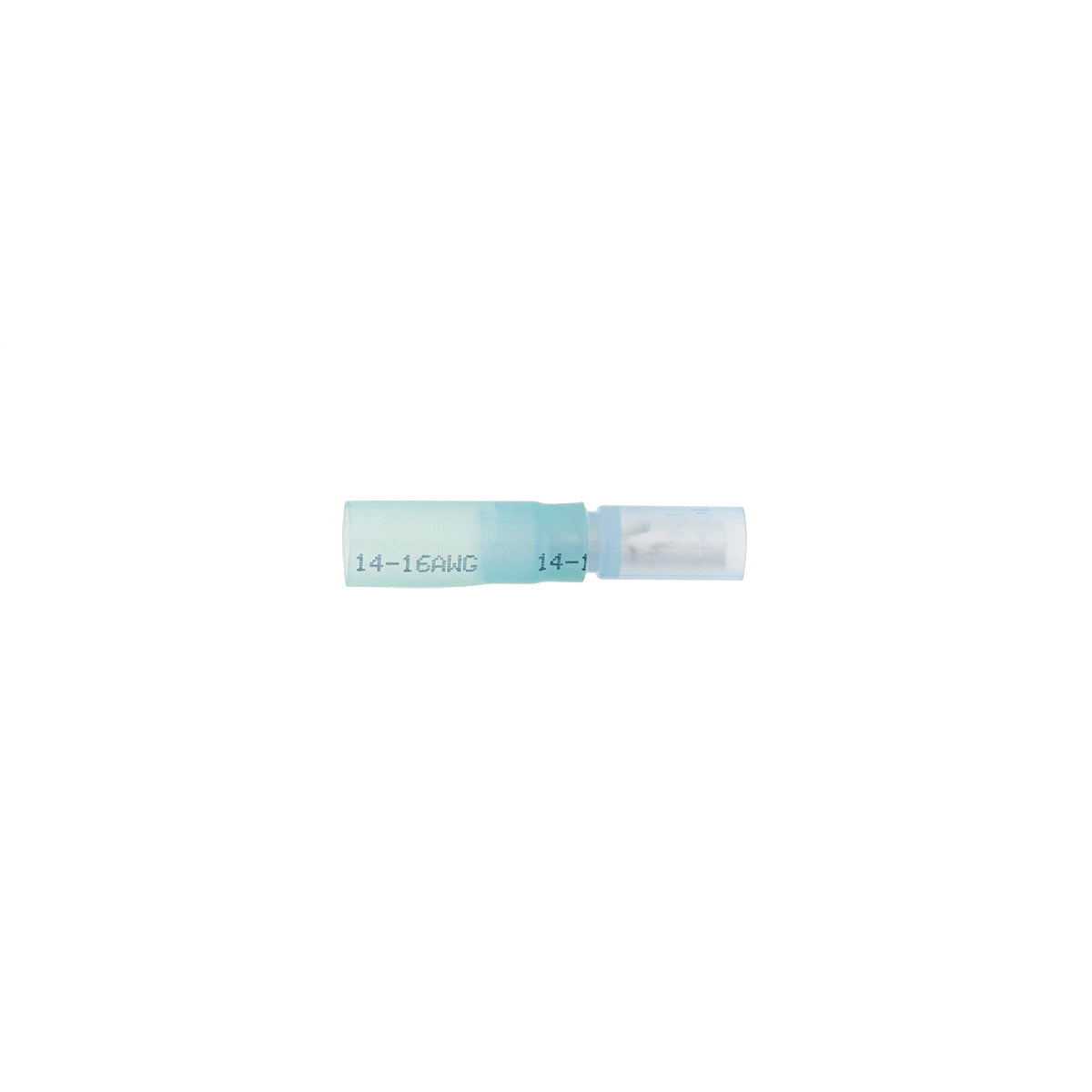 16-14 AWG .157 Tab CS Heat Shrink FM Receptacle - Blue (10-Pack)