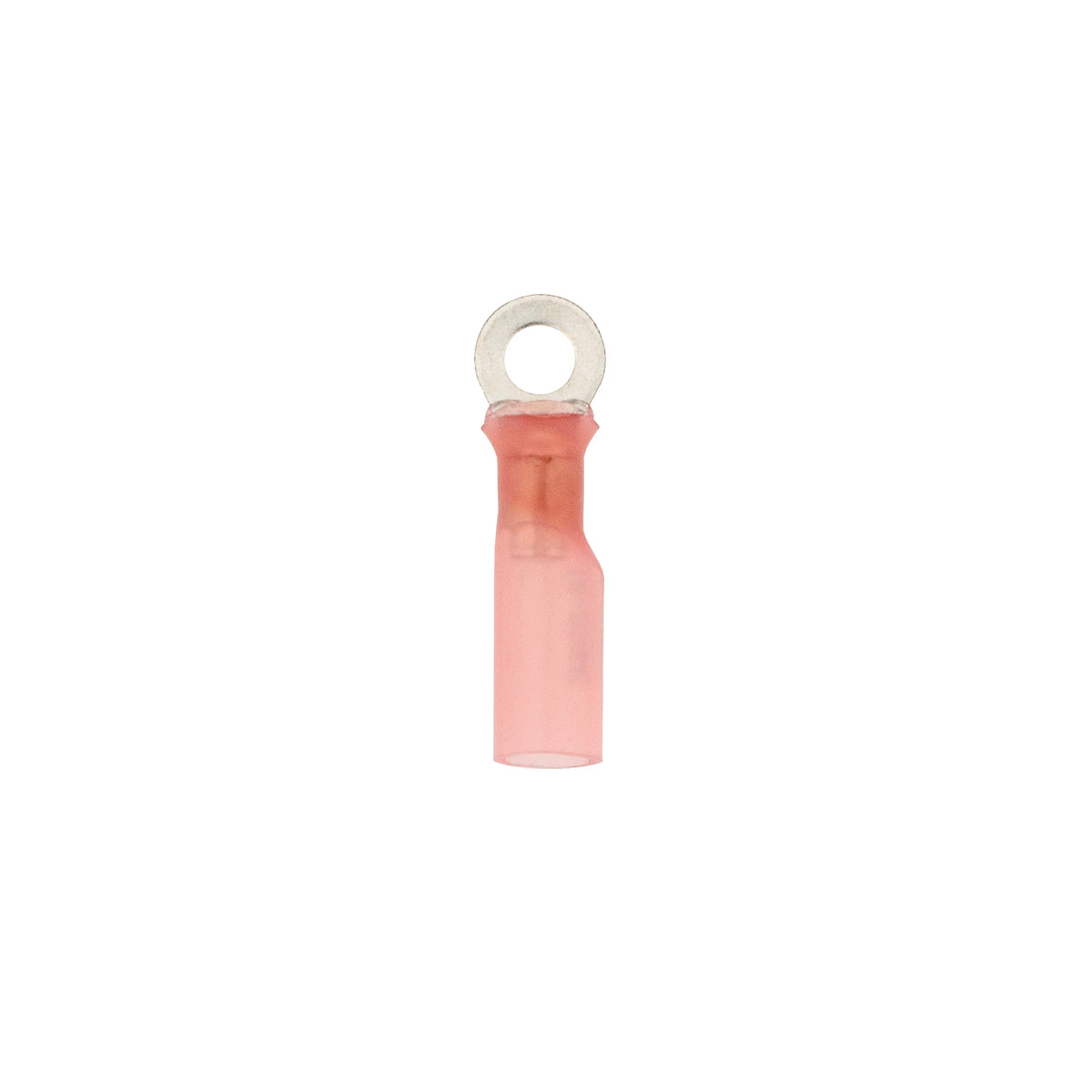 22-18 AWG #8 Stud CS Heat Shrink Ring Terminal - Red (5-Pack)