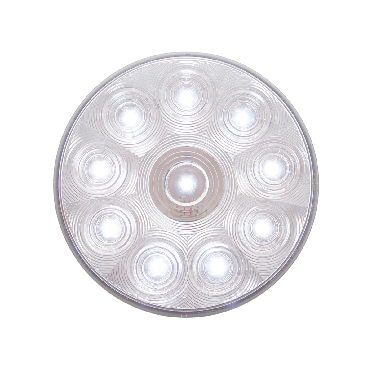 10 LED 4" Auxiliary/Utility Light Kit - White LED/Clear Lens
