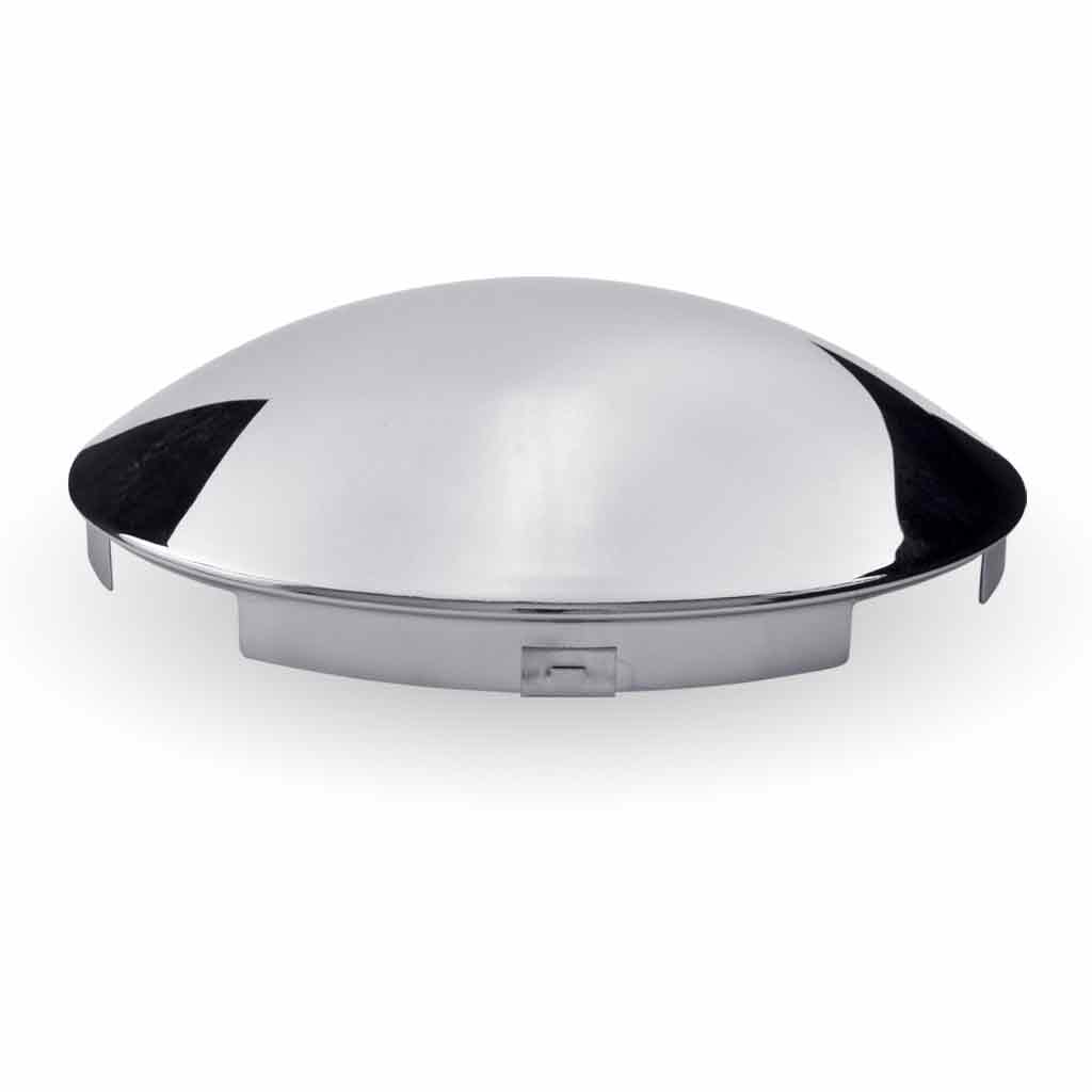 Chrome Metal Front Universal Hubcap with 4 Notches