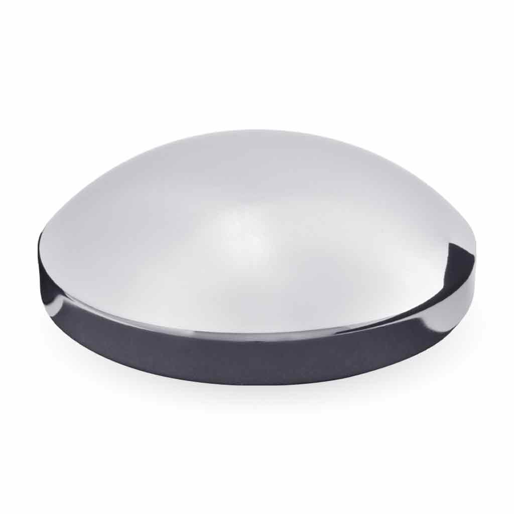 8" Diameter Chrome Metal Rear "Dome" Hubcap