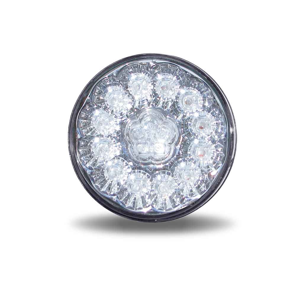 4" Clear Red Super Diode LED Stop, Turn & Tail Light