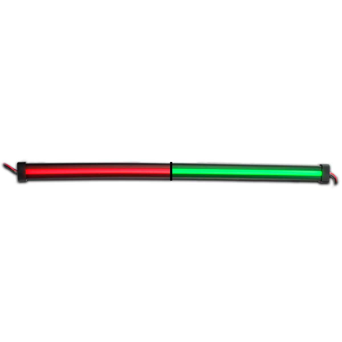 12" Glow Series Dual Strip Light - Center Shine - Red/Green