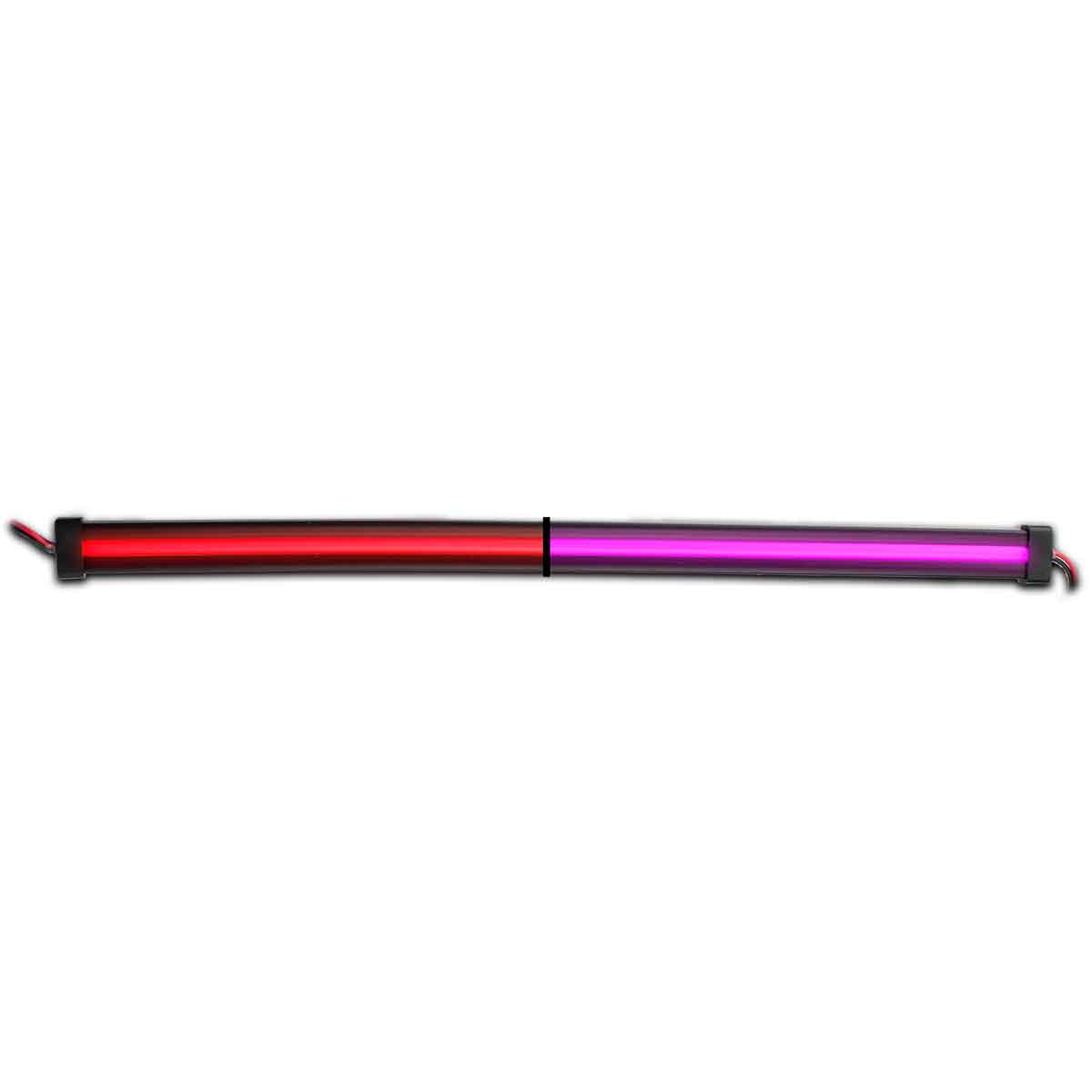 12" Glow Series Dual Strip Light - Center Shine - Red/Purple