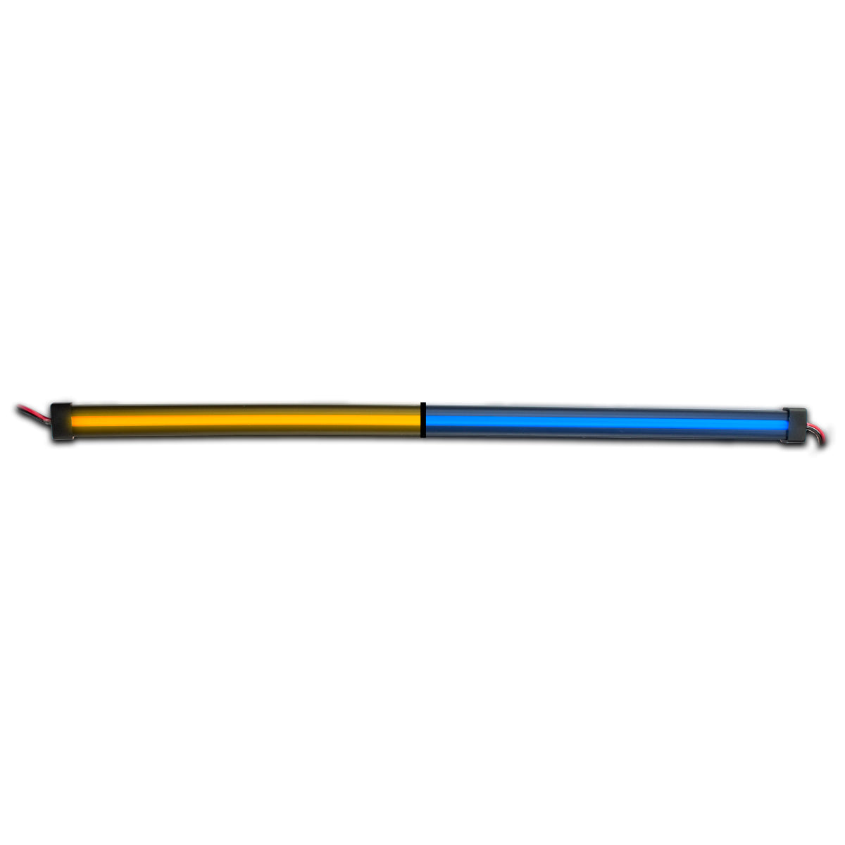 24" Glow Series Dual Strip Light - Center Shine - Amber/Blue