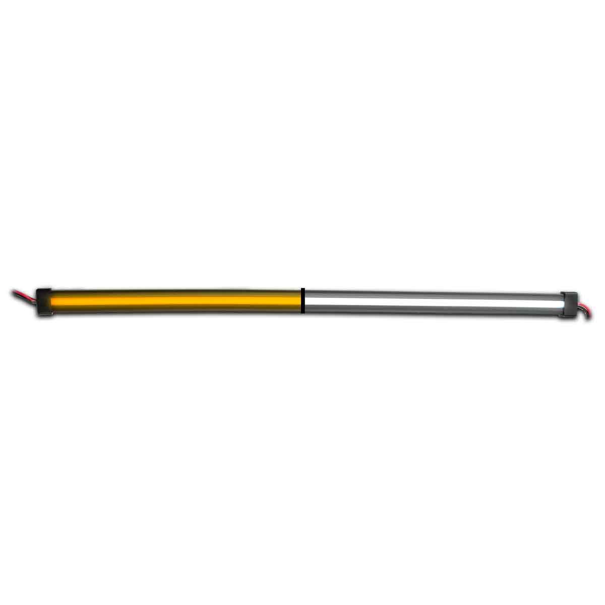 24" Glow Series Dual Strip Light - Center Shine - Amber/White