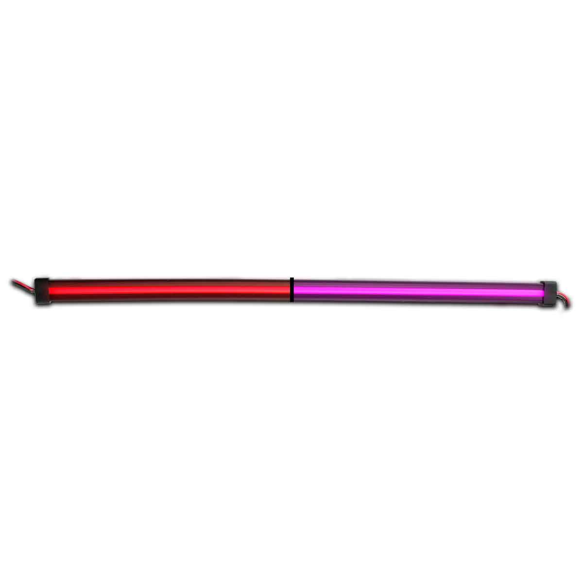24" Glow Series Dual Strip Light - Center Shine - Red/Purple