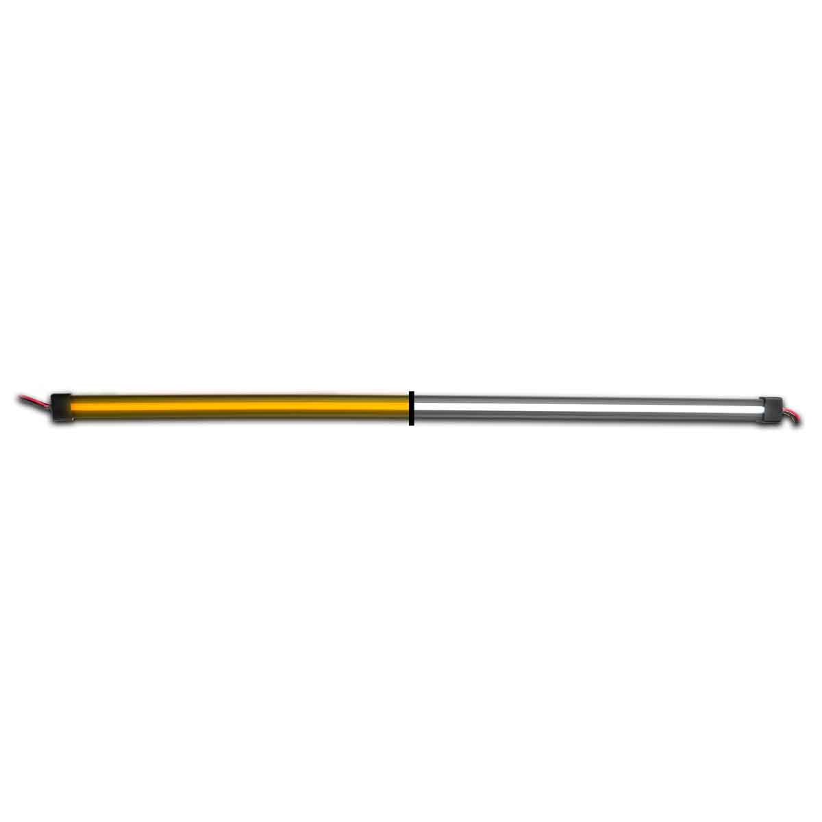 48" Glow Series Dual Strip Light - Center Shine - Amber/White