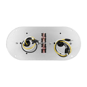 304 SS Above Door Dome Light Kit With 2 X 17 LED Double Fury Watermelon For KW & PB Trucks-Amber & Blue LED