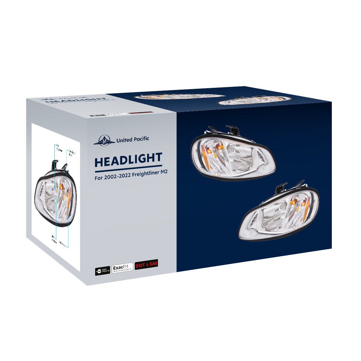 Headlight For 2002-2024 Freightliner M2 - Driver