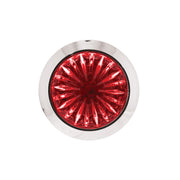 4 LED 1-1/8" Watermelon Double Fury Light With Clear Lens (Clearance/Marker) - Red & Blue LED