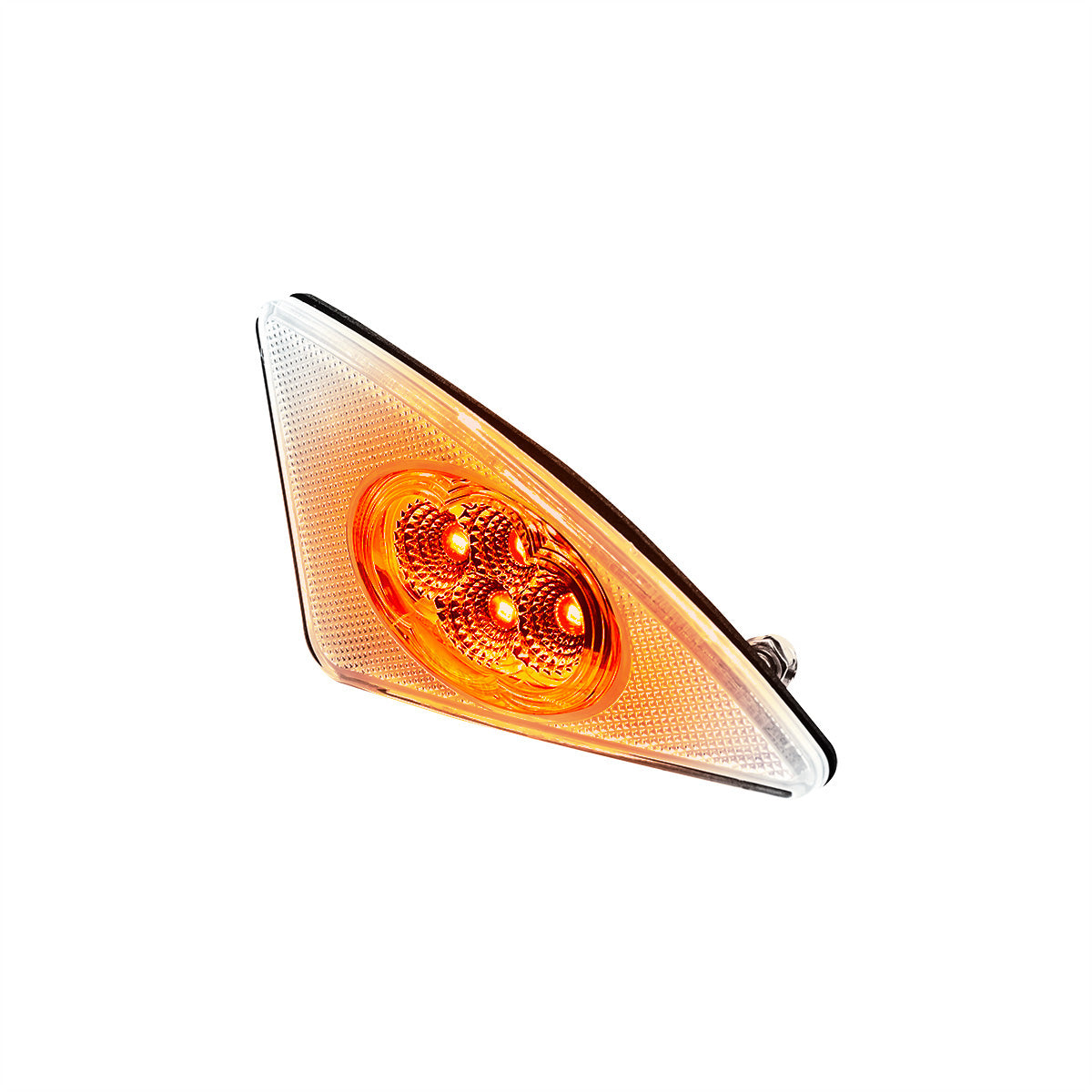 Double Fury 4 LED Fender Signal Light For 2008-2017 Kenworth T660-Amber & Red LED, Driver