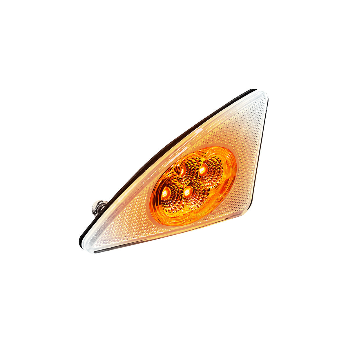 Double Fury 4 LED Fender Signal Light For 2008-2017 Kenworth T660-Amber & White LED, Passenger