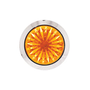 4 LED 1-1/8" Watermelon Double Fury Light With Clear Lens (Clearance/Marker) - Amber & White LED