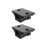 Black Straight Mud Flap Hangers With Mounting Hardware - No Coil (Pair)