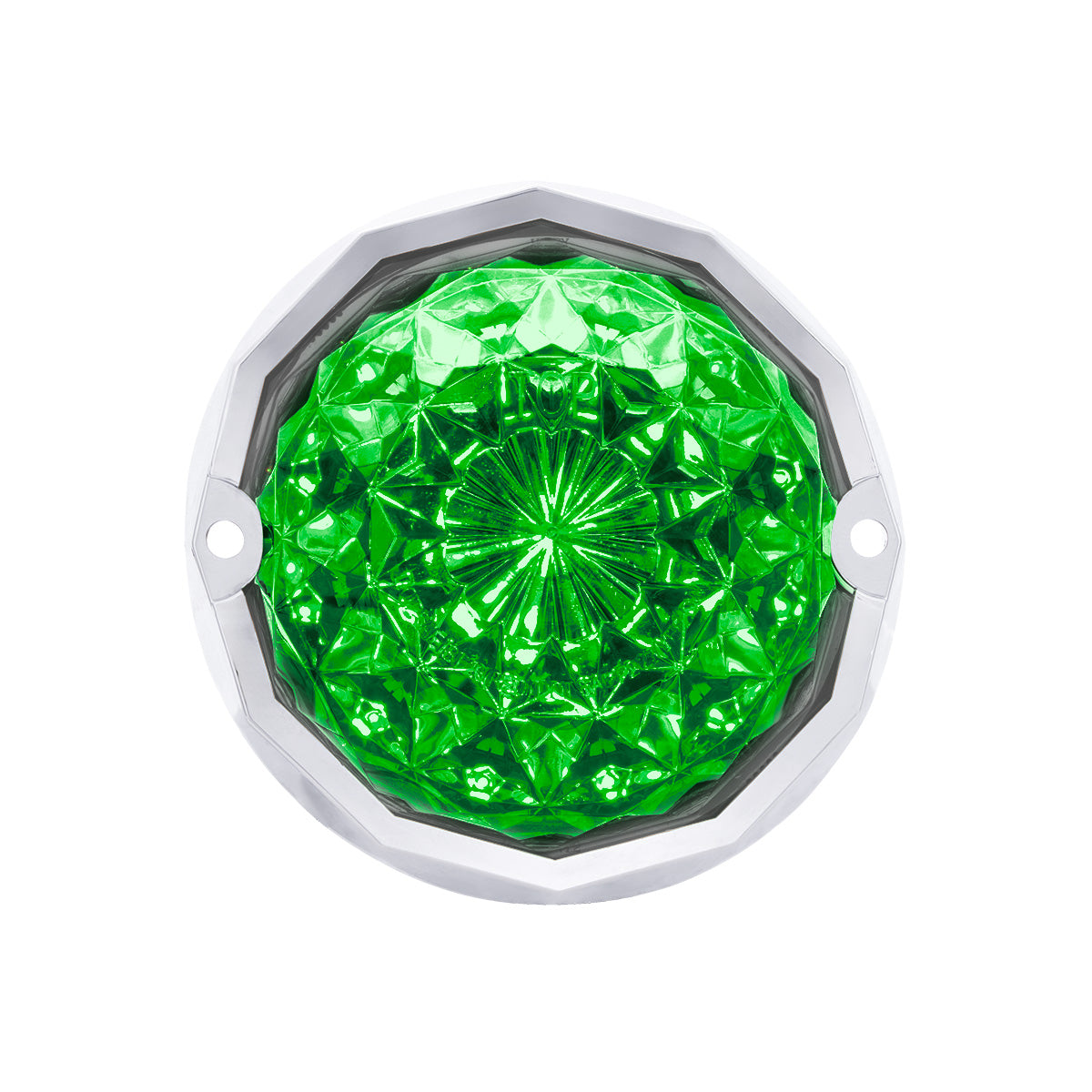 Double Fury 19 LED Dual Function Crystal Watermelon Light Kit With Bezel-Red & Green LED/Clear Lens
