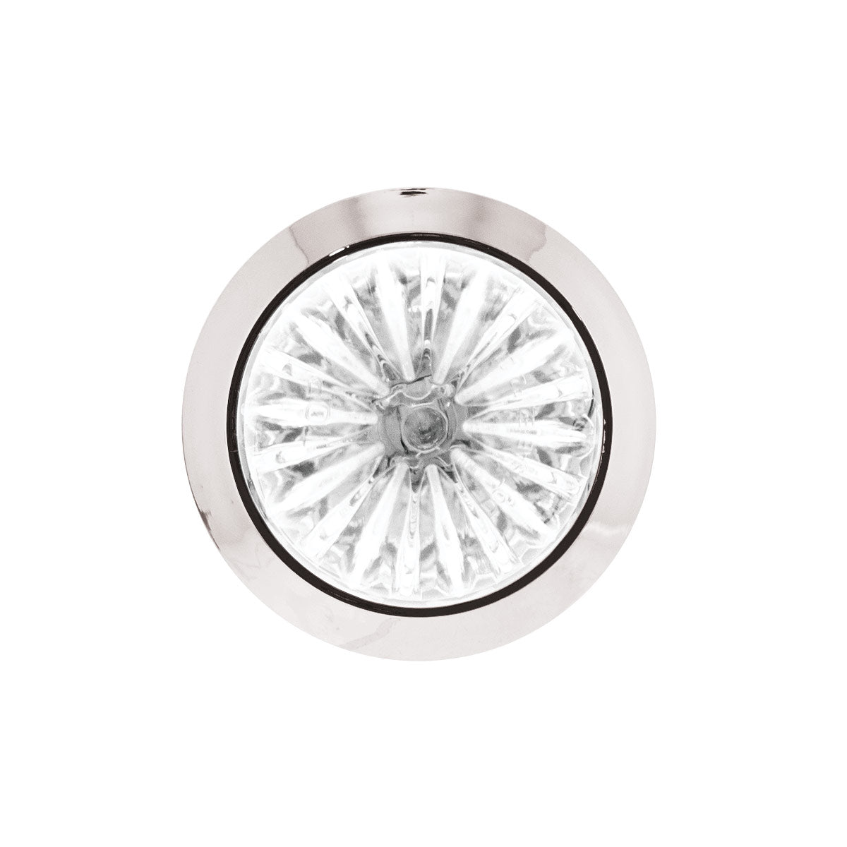 4 LED 1-1/8" Watermelon Double Fury Light With Clear Lens (Clearance/Marker) - Red & White LED