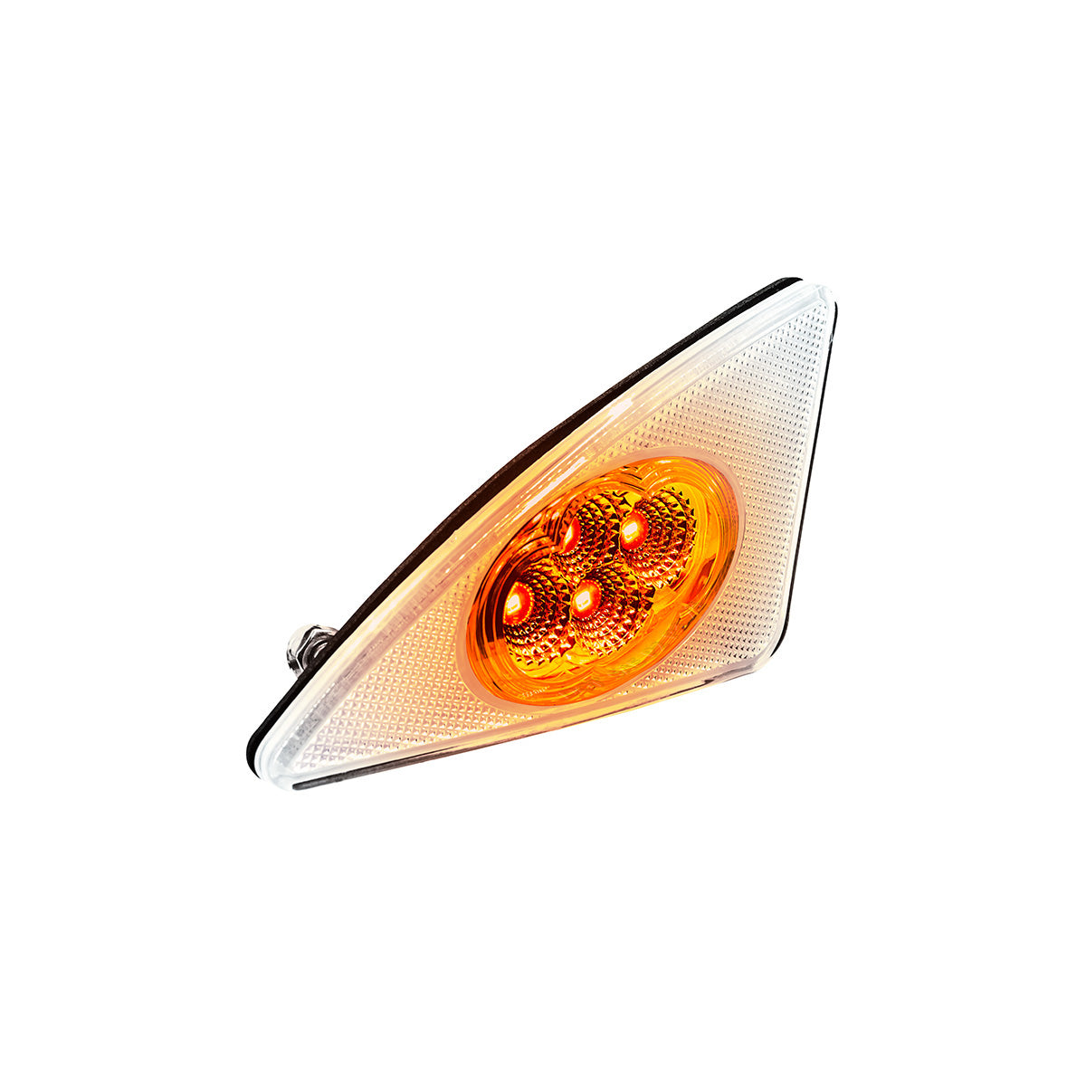 Double Fury 4 LED Fender Signal Light For 2008-2017 Kenworth T660-Amber & White LED, Passenger