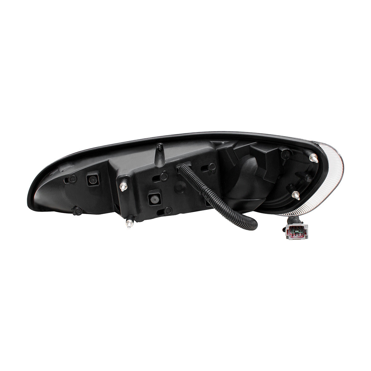 Black LED Headlight With Color Changing Position Light Bar For Peterbilt 386 (2005-2015) & 387 (1999-2010) - Driver
