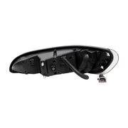 Black LED Headlight With Color Changing Position Light Bar For Peterbilt 386 (2005-2015) & 387 (1999-2010) - Driver
