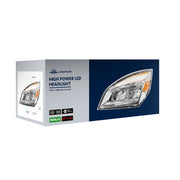 High Power Chrome LED Headlight For 2018-2024 Freightliner Cascadia-Passenger