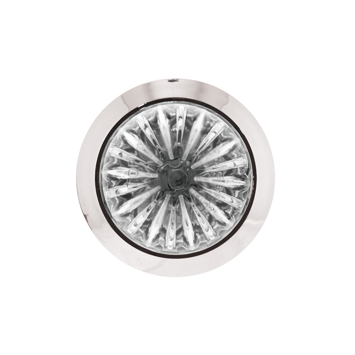4 LED 1-1/8" Watermelon Double Fury Light With Clear Lens (Clearance/Marker) - Red & White LED