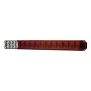 17" 27 LED Low Profile Light Bar (Stop, Turn & Tail) With Back-Up Light - Red & White LED/ Red & Clear Lens