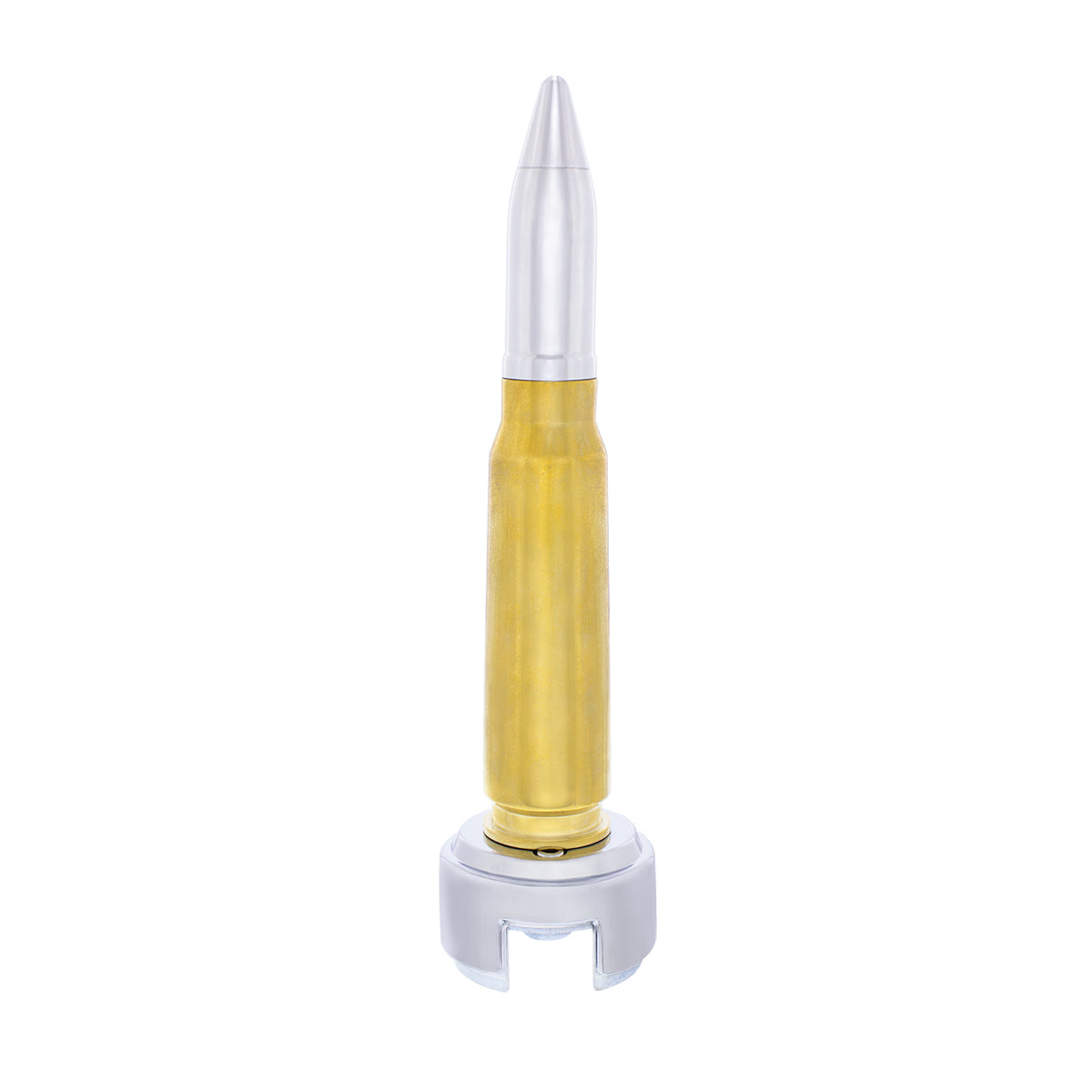 50 Caliber Bullet Style Thread-On Gearshift Knob With 13/15/18 Speed Adapter