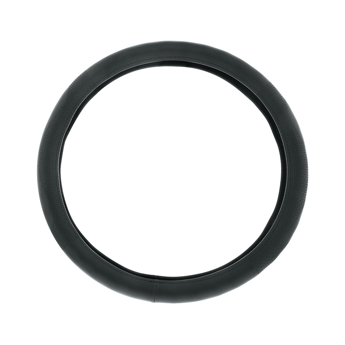 18" Leatherette Steering Wheel Cover-Black